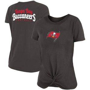 🥑2/$29~NFL Tampa Bay Buccaneers NewEra Slub Front Twist Knot Shirt~Medium/Large